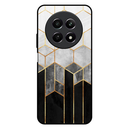 Tricolor Pattern Realme 12X 5G Glass Back Cover Online