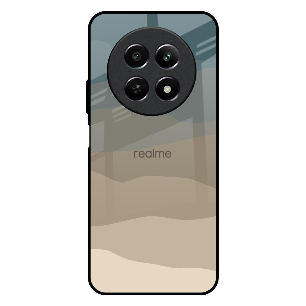 Abstract Mountain Pattern Realme 12X 5G Glass Back Cover Online