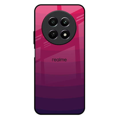 Wavy Pink Pattern Realme 12X 5G Glass Back Cover Online