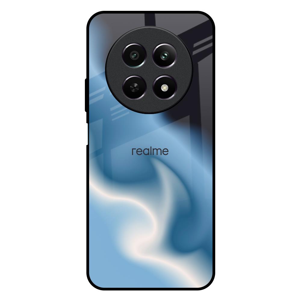 Blue Waves Realme 12X 5G Glass Back Cover Online