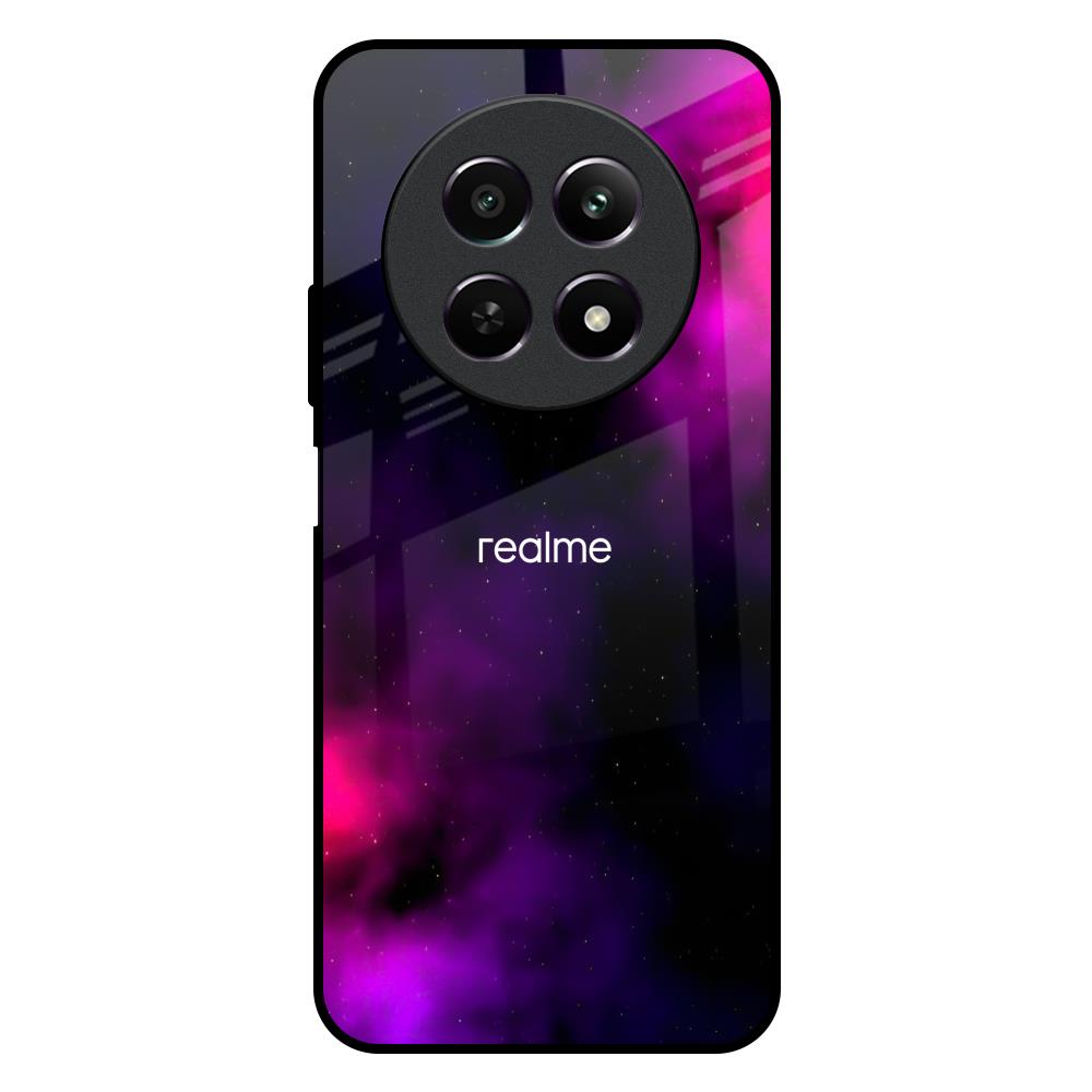 Pink Galaxy Realme 12X 5G Glass Back Cover Online