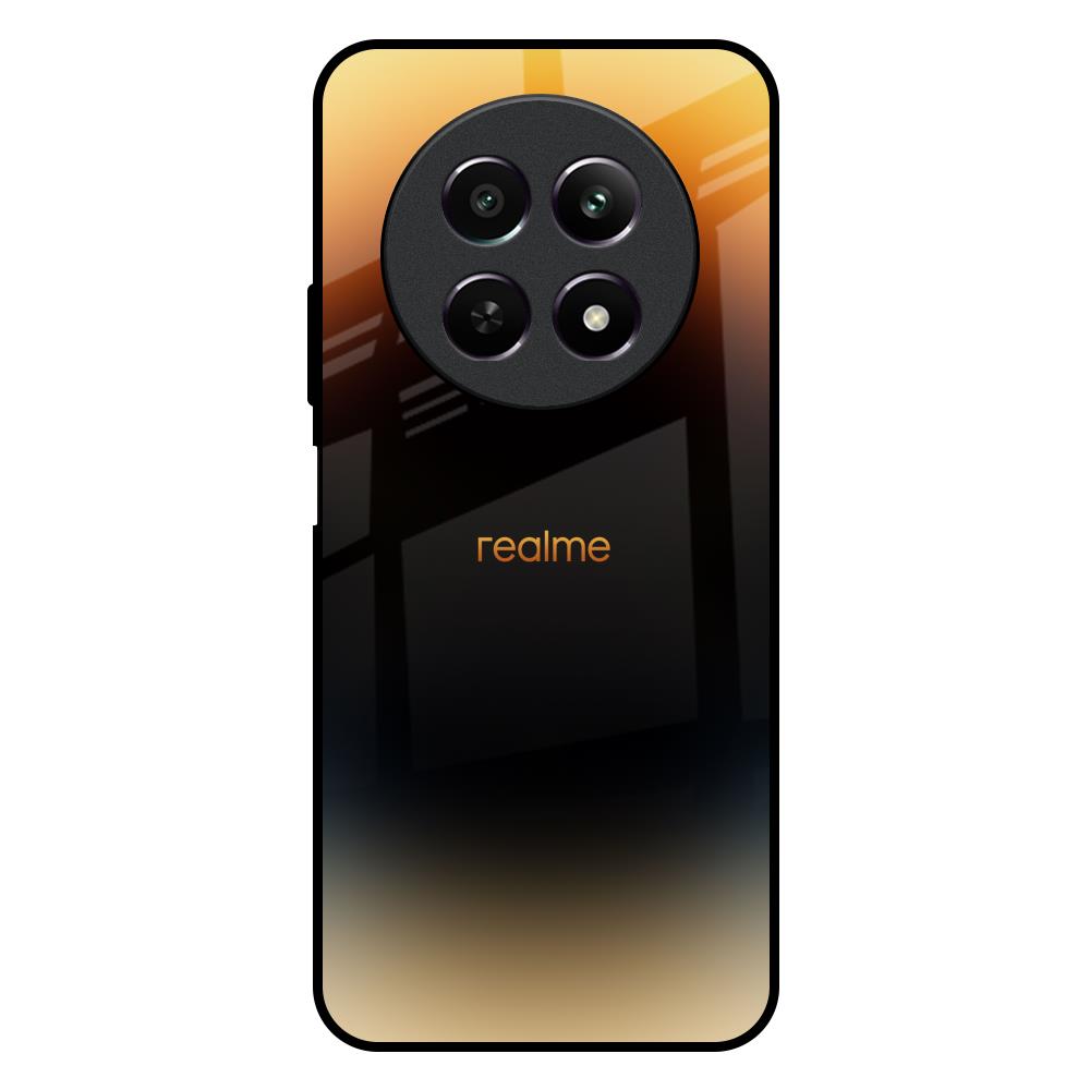 Grainy Yellow Realme 12X 5G Glass Back Cover Online