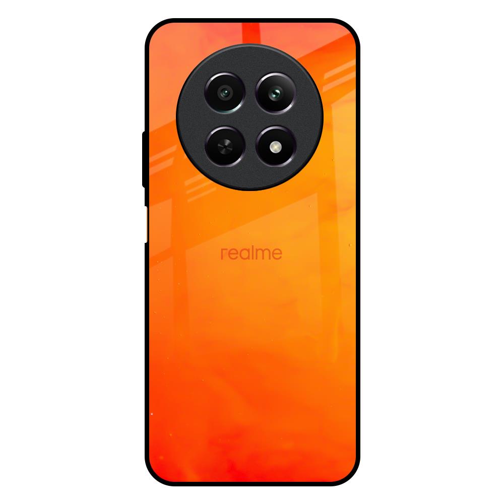 Tangy Orange Realme 12X 5G Glass Back Cover Online
