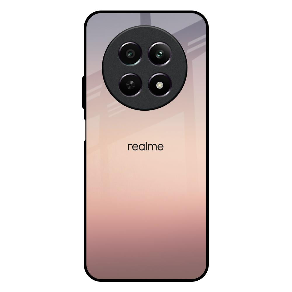 Golden Mauve Realme 12X 5G Glass Back Cover Online