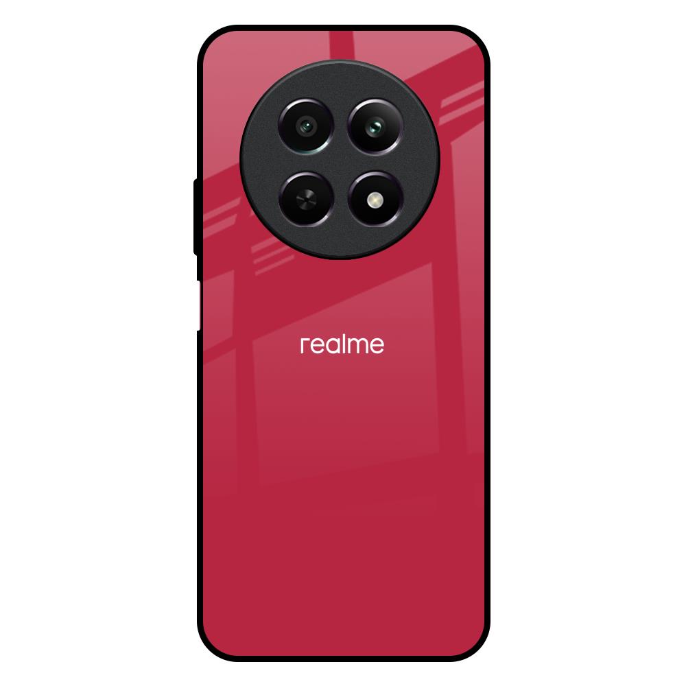 Solo Maroon Realme 12X 5G Glass Back Cover Online