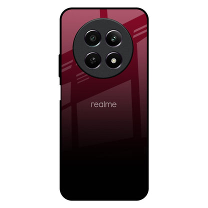 Wine Red Realme 12X 5G Glass Back Cover Online