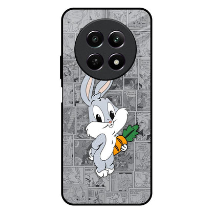 Cute Baby Bunny Realme C65 5G Glass Back Cover Online
