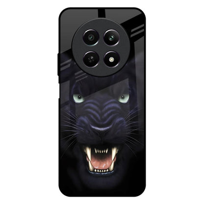 Angry Black Leopard Realme C65 5G Glass Back Cover Online