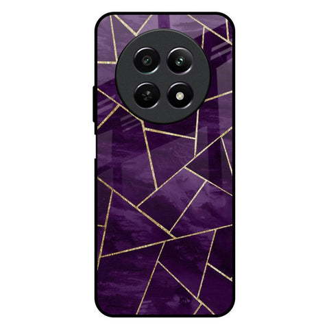 Geometric Purple Realme C65 5G Glass Back Cover Online