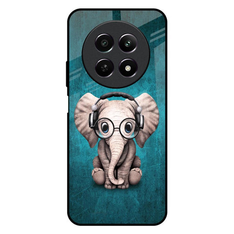 Adorable Baby Elephant Realme C65 5G Glass Back Cover Online