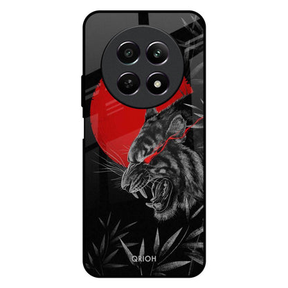 Red Moon Tiger Realme C65 5G Glass Back Cover Online