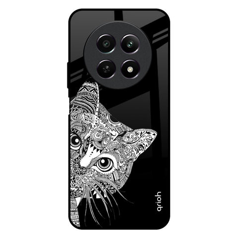 Kitten Mandala Realme C65 5G Glass Back Cover Online