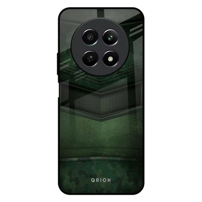 Green Leather Realme C65 5G Glass Back Cover Online