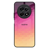 Geometric Pink Diamond Realme C65 5G Glass Back Cover Online