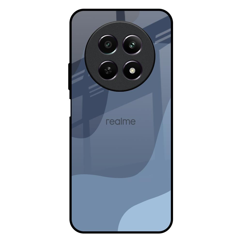Navy Blue Ombre Realme C65 5G Glass Back Cover Online