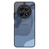 Navy Blue Ombre Realme C65 5G Glass Back Cover Online