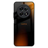 Orange Black Fusion Realme C65 5G Glass Back Cover Online