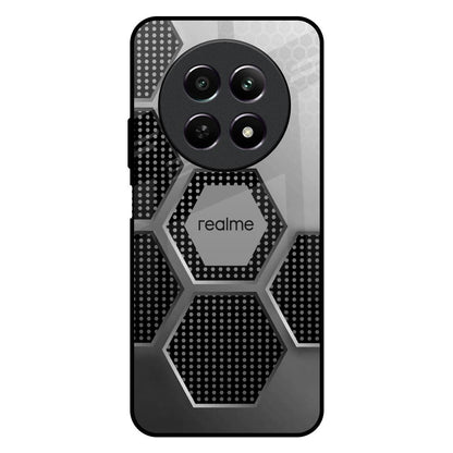 Hexagon Style Realme C65 5G Glass Back Cover Online