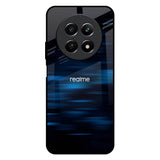 Blue Rough Abstract Realme C65 5G Glass Back Cover Online