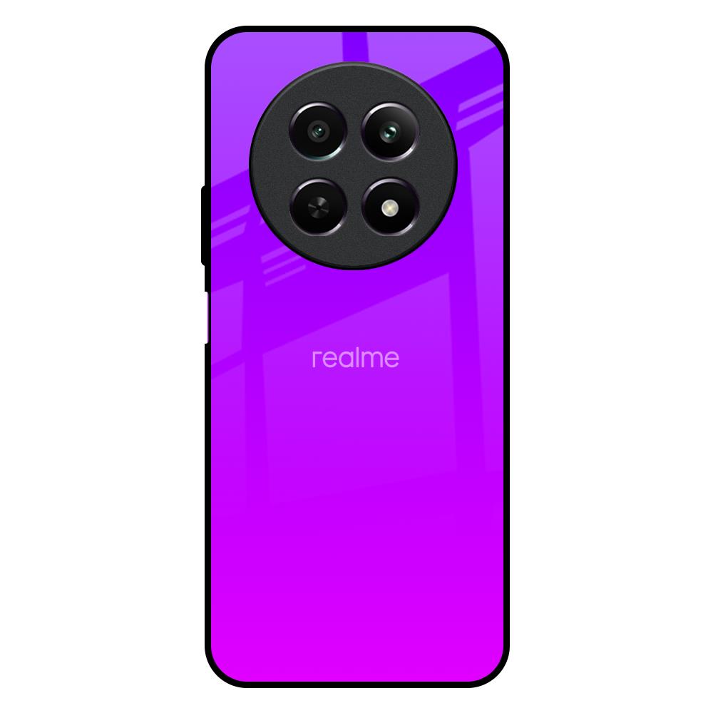 Purple Pink Realme C65 5G Glass Back Cover Online