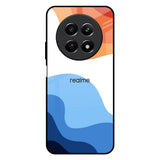 Wavy Color Pattern Realme C65 5G Glass Back Cover Online