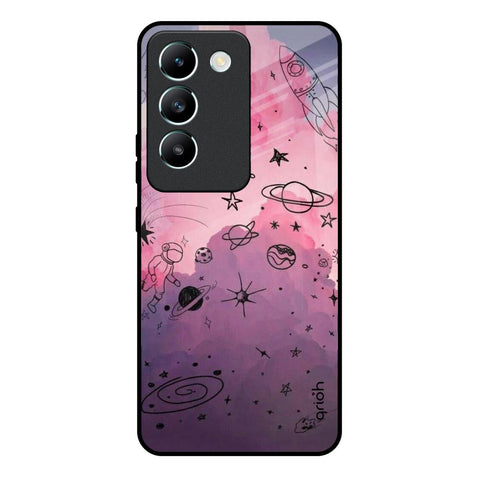 Space Doodles Vivo Y200e 5G Glass Back Cover Online