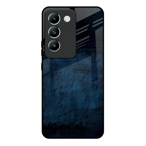 Dark Blue Grunge Vivo Y200e 5G Glass Back Cover Online