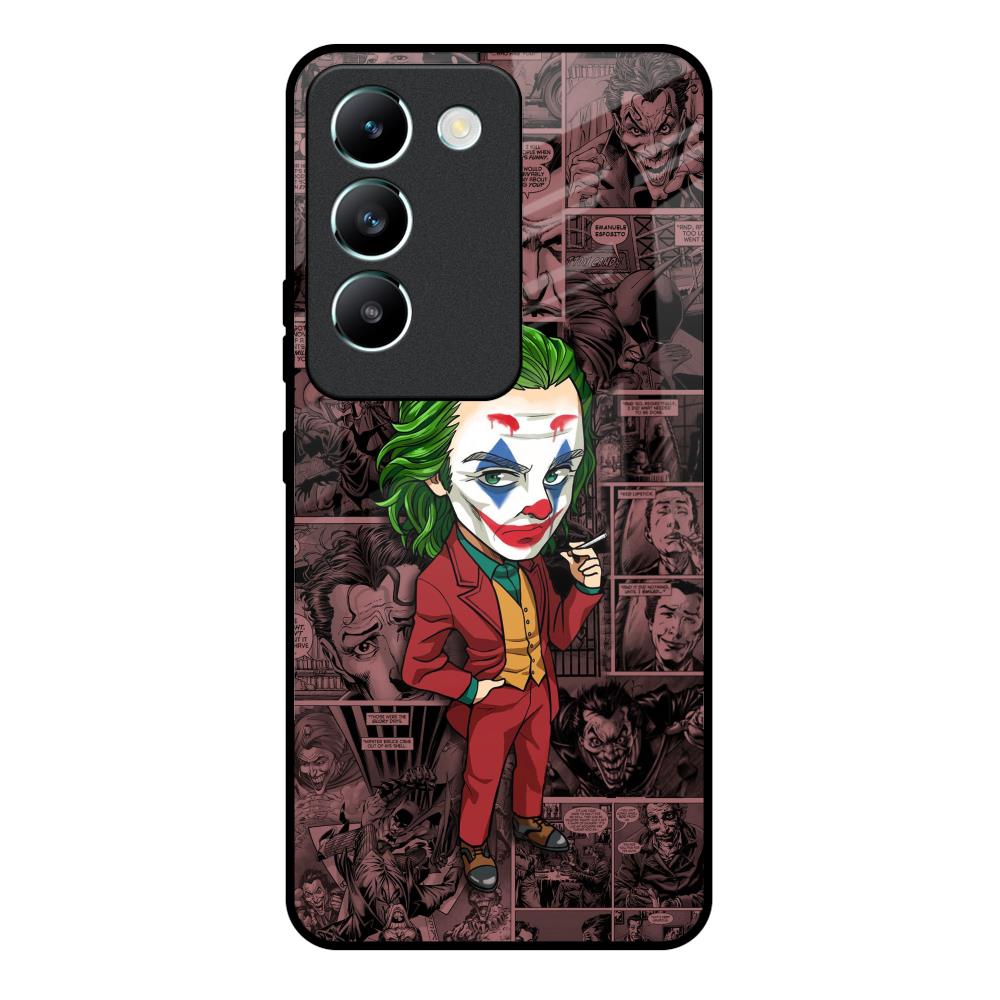 Joker Cartoon Vivo Y200e 5G Glass Back Cover Online