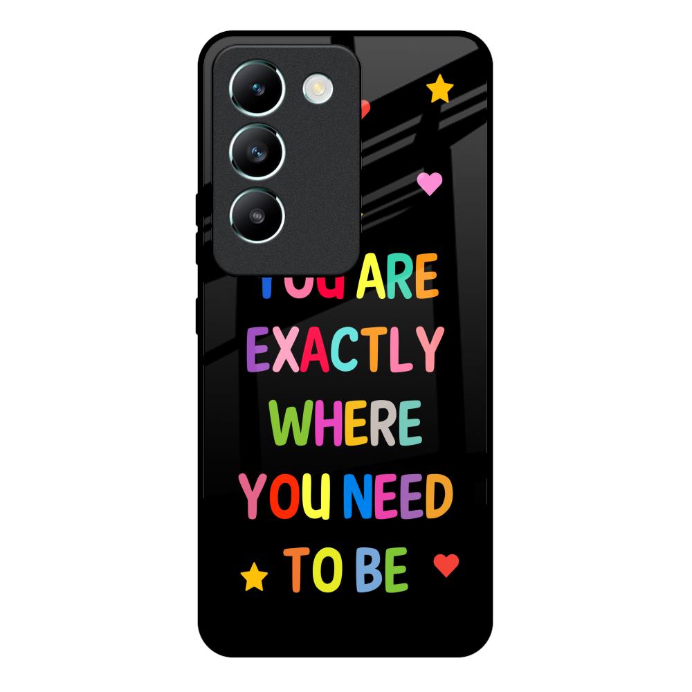 Magical Words Vivo Y200e 5G Glass Back Cover Online