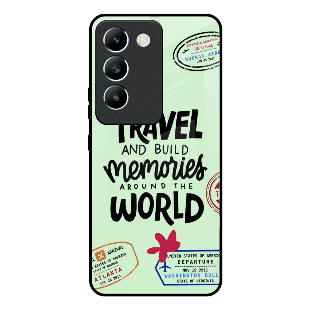 Travel Stamps Vivo Y200e 5G Glass Back Cover Online