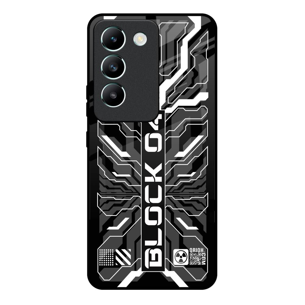 Monochrome Magic Vivo Y200e 5G Glass Back Cover Online