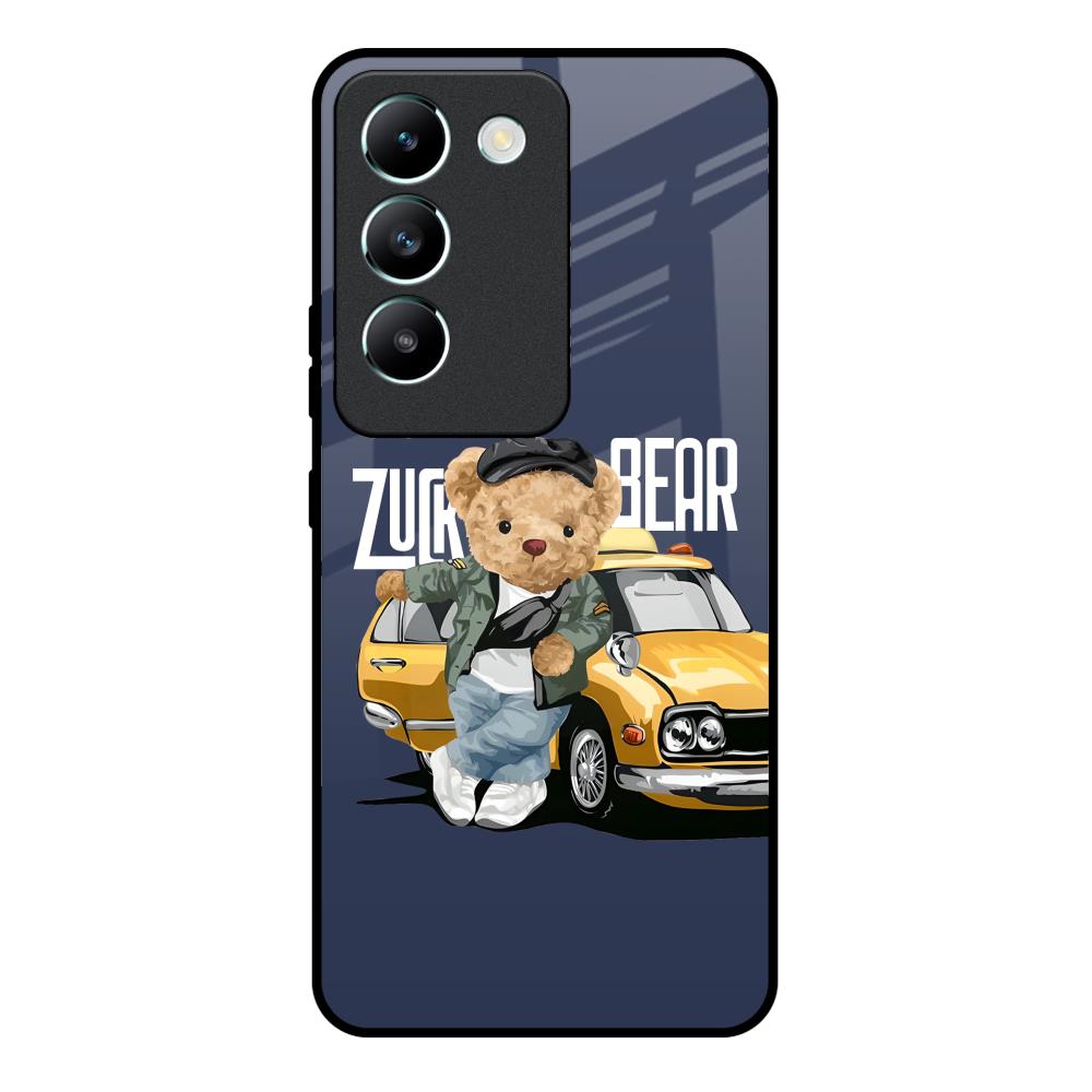 Adventurous Bear Vivo Y200e 5G Glass Back Cover Online