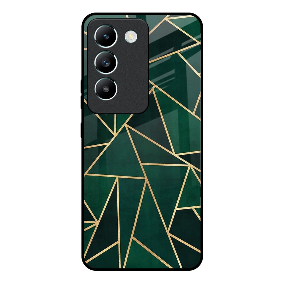 Abstract Green Vivo Y200e 5G Glass Back Cover Online