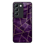 Geometric Purple Vivo Y200e 5G Glass Back Cover Online