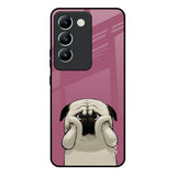 Funny Pug Face Vivo Y200e 5G Glass Back Cover Online