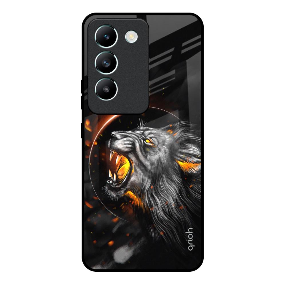 Aggressive Lion Vivo Y200e 5G Glass Back Cover Online