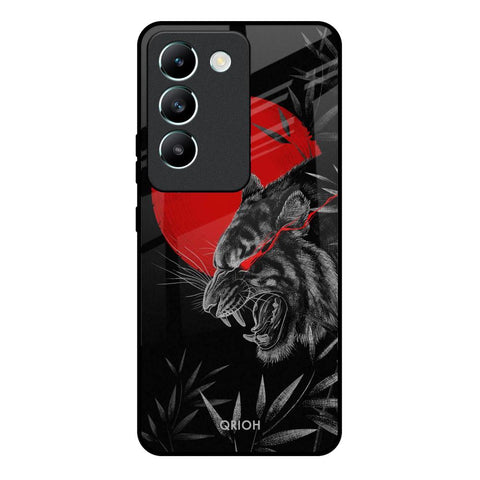Red Moon Tiger Vivo Y200e 5G Glass Back Cover Online