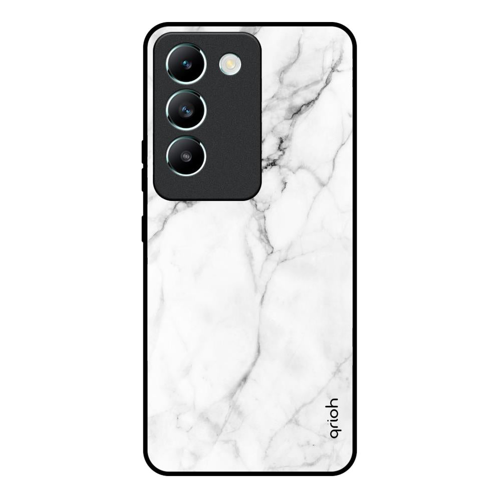 Modern White Marble Vivo Y200e 5G Glass Back Cover Online