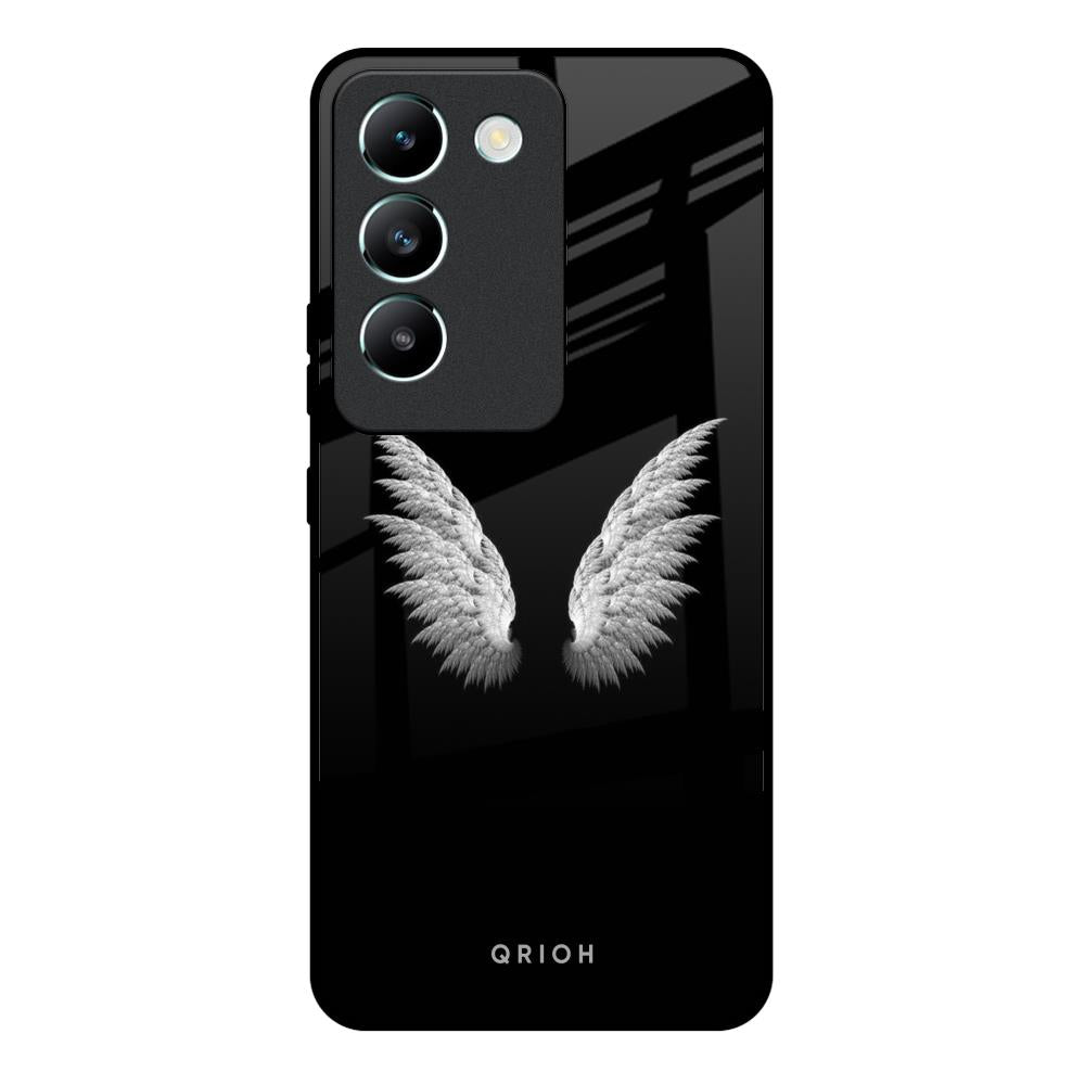 White Angel Wings Vivo Y200e 5G Glass Back Cover Online