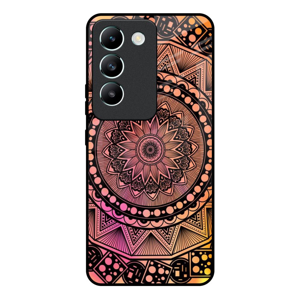 Floral Mandala Vivo Y200e 5G Glass Back Cover Online