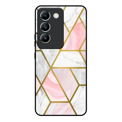 Geometrical Marble Vivo Y200e 5G Glass Back Cover Online