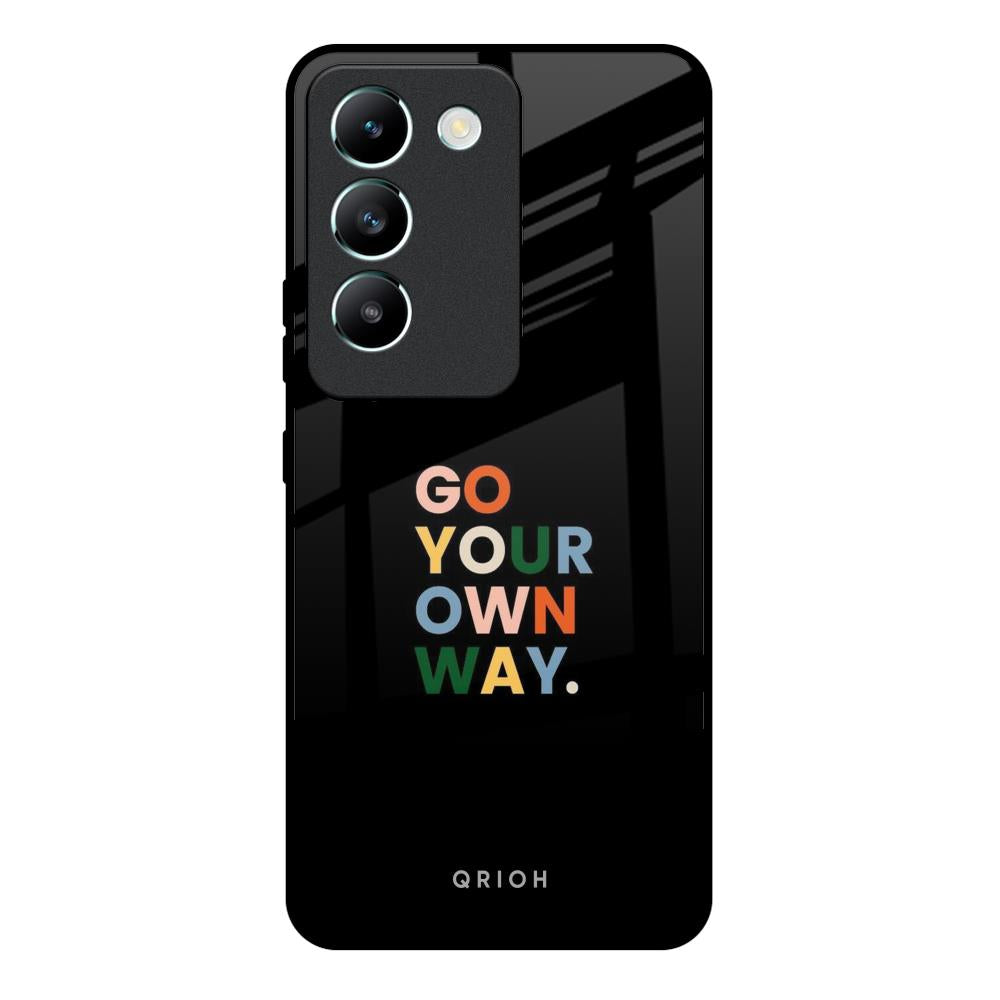Go Your Own Way Vivo Y200e 5G Glass Back Cover Online