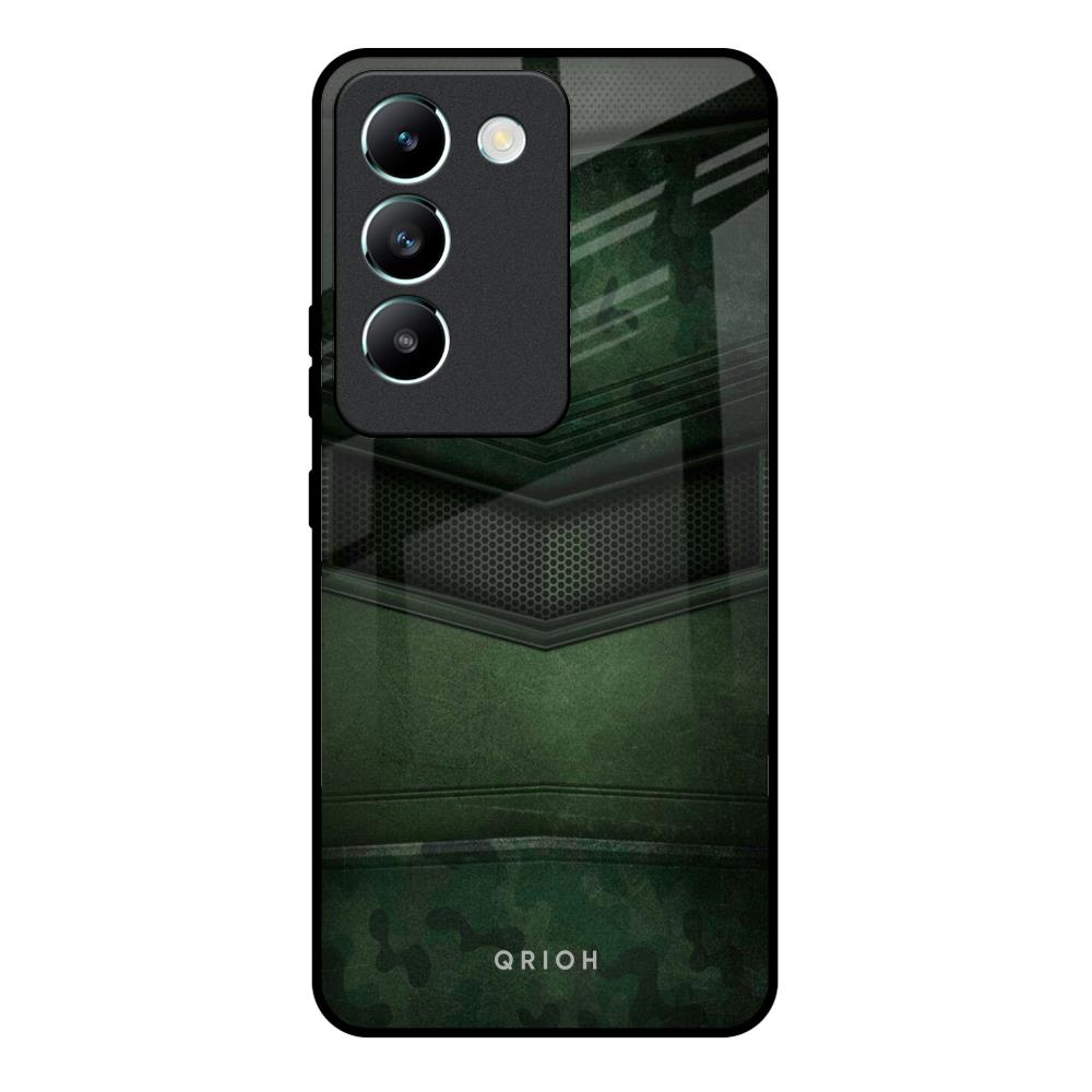 Green Leather Vivo Y200e 5G Glass Back Cover Online