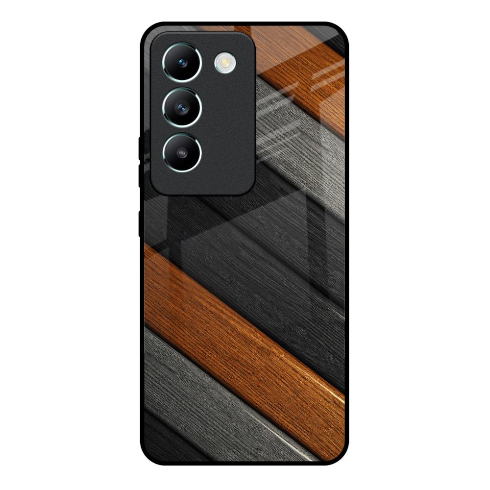 Tri Color Wood Vivo Y200e 5G Glass Back Cover Online