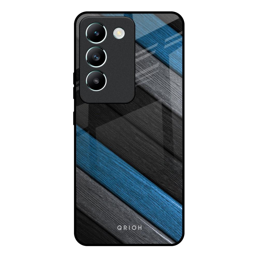 Multicolor Wooden Effect Vivo Y200e 5G Glass Back Cover Online