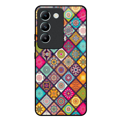 Multicolor Mandala Vivo Y200e 5G Glass Back Cover Online