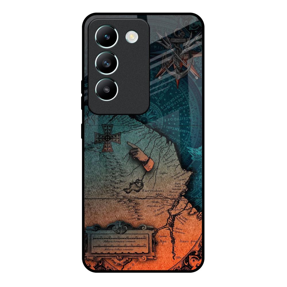 Geographical Map Vivo Y200e 5G Glass Back Cover Online