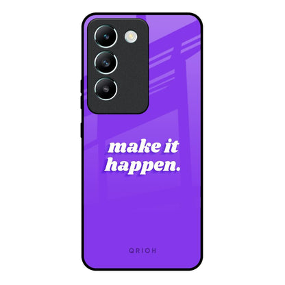Make it Happen Vivo Y200e 5G Glass Back Cover Online