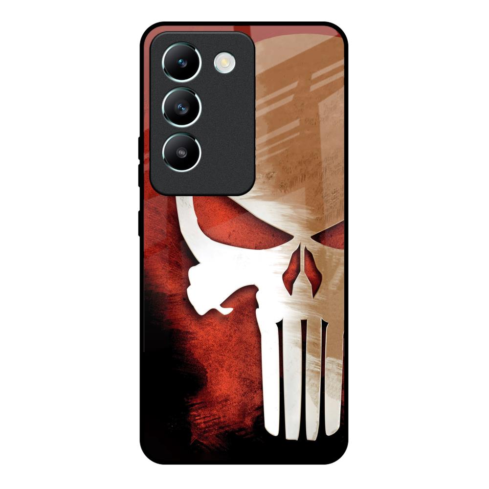 Red Skull Vivo Y200e 5G Glass Back Cover Online