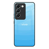 Wavy Blue Pattern Vivo Y200e 5G Glass Back Cover Online